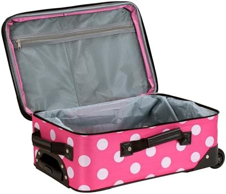 Pink dot softside 2 piece luggage set — photo 5