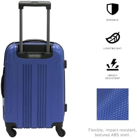 Cobalt blue 20 inch spinner luggage — photo 3