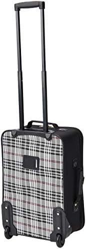 Black cross pattern softside 2 piece set — photo 3