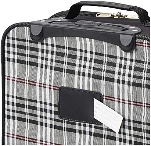 Black cross pattern softside 2 piece set — photo 5