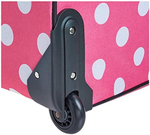 Pink dots vara softside 3 piece luggage set — photo 3
