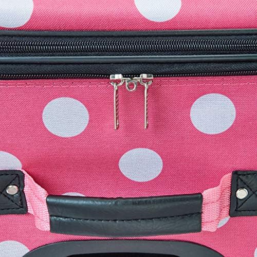 Pink dots vara softside 3 piece luggage set — photo 4