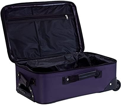 Purple fashion softside 2 piece luggage set — photo 4