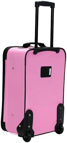 Pink solid softside 2 piece luggage set — photo 4
