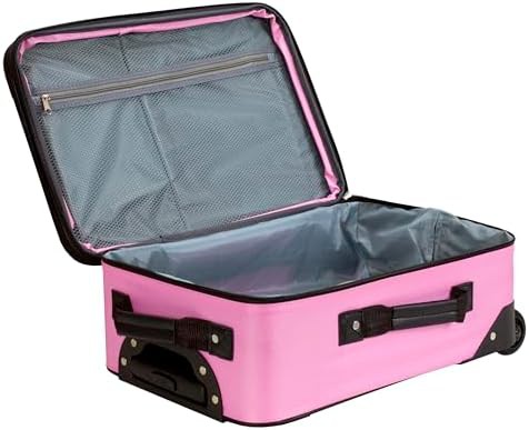 Pink solid softside 2 piece luggage set — photo 5