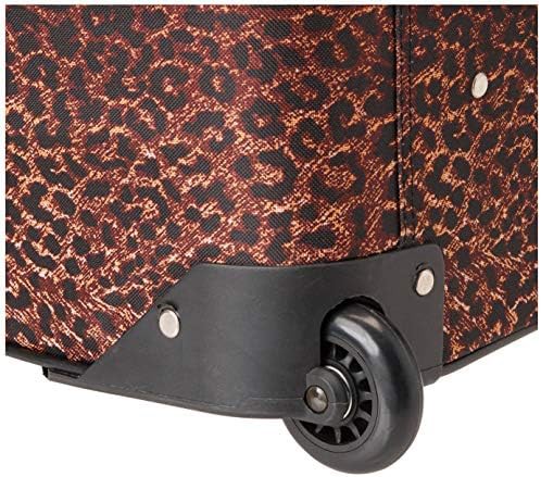 Pink leopard print softside 3 piece set — photo 3