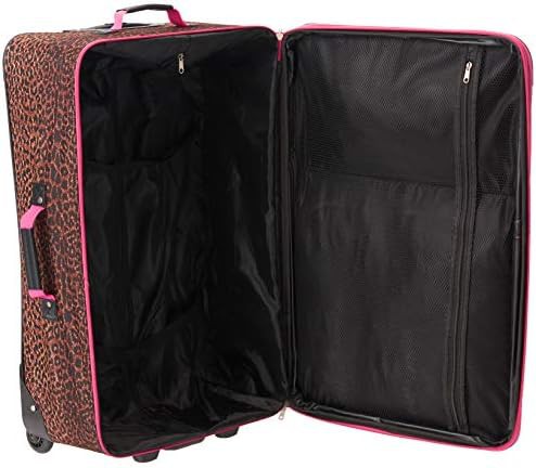 Pink leopard print softside 3 piece set — photo 5