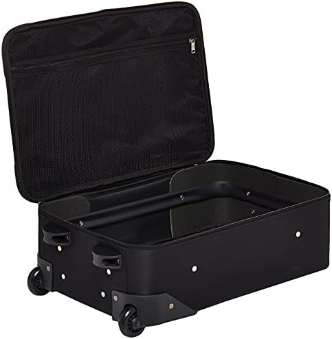 Black 4 piece softside upright luggage set — photo 3