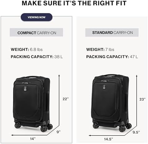 Grey 20 inch softside carry-on spinner — photo 3