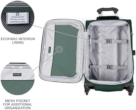 Forest green 21 inch softside spinner — photo 4