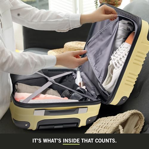 Pale banana 20 inch spinner luggage — photo 3