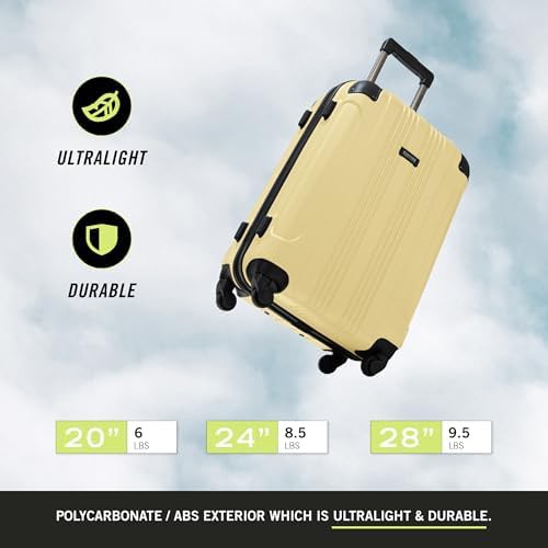 Pale banana 20 inch spinner luggage — photo 4