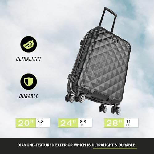 Lavender 20 inch hardside spinner luggage — photo 5