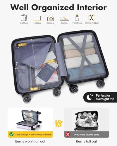 Purple 16 in underseat spinner carry on luggage — photo 4