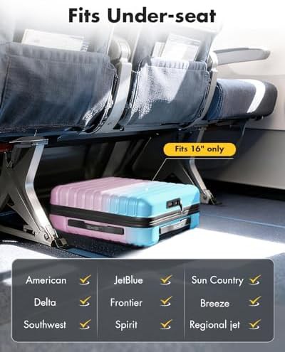 Cotton candy 16 in underseat spinner carry on — photo 3