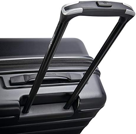 Midnight black polycarbonate 22 inch suitcase — photo 3