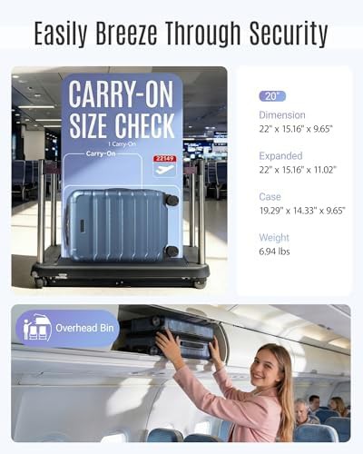 Royal blue airline approved carry on suitcase — photo 5