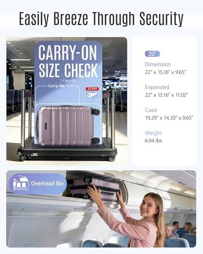 Rose purple spinner travel suitcase — photo 5