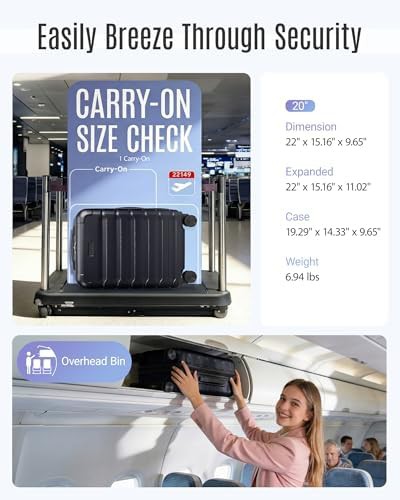 Black airline approved spinner suitcase — photo 5